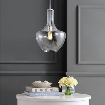 Watts Glass/Metal LED Pendant - JONATHAN Y